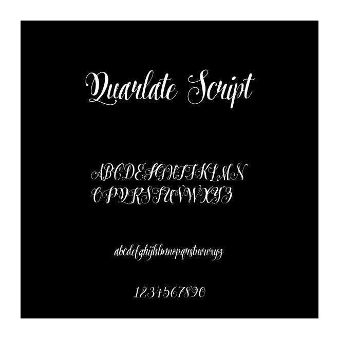 Quarlate Script