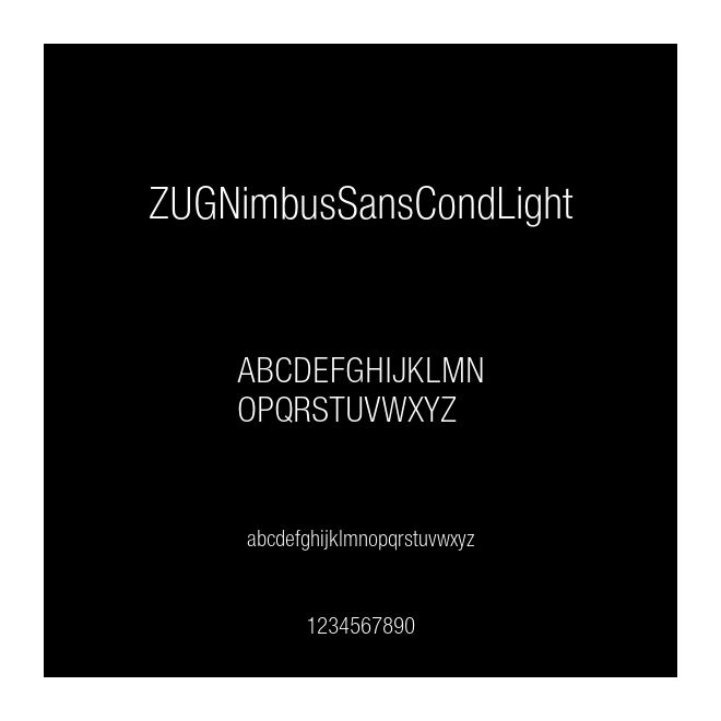 ZUGNimbusSansCondLight