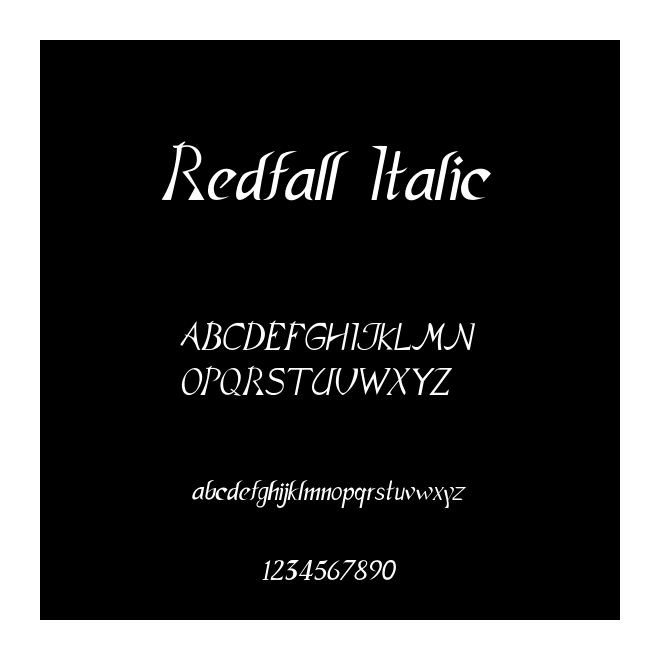 Redfall Italic
