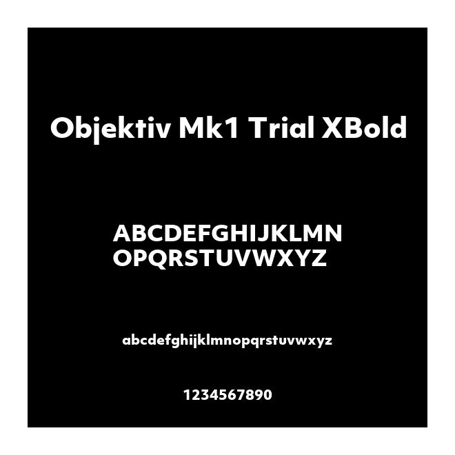 Objektiv Mk1 Trial XBold