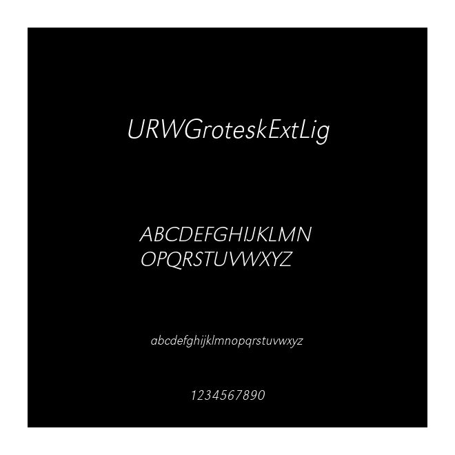 URWGroteskExtLig