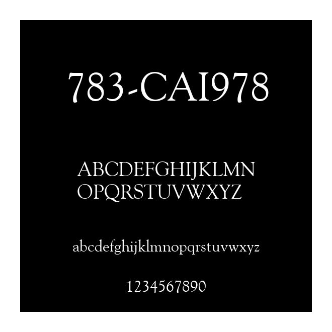 783-CAI978