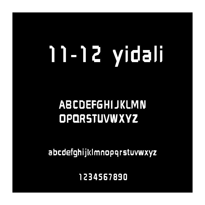 11-12  yidali