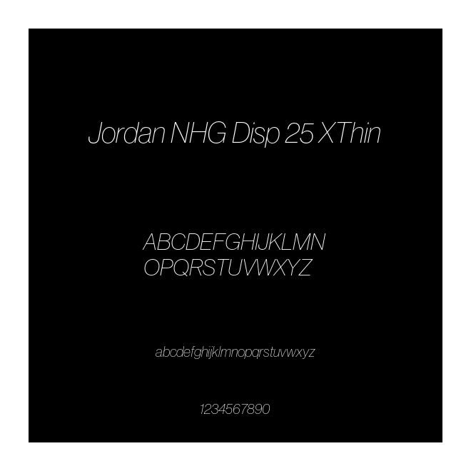 Jordan NHG Disp 25 XThin
