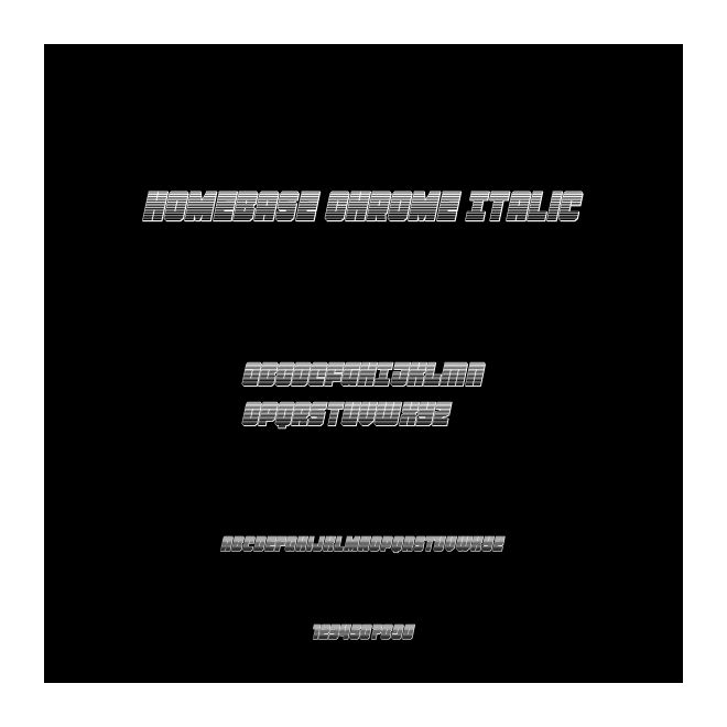Homebase Chrome Italic