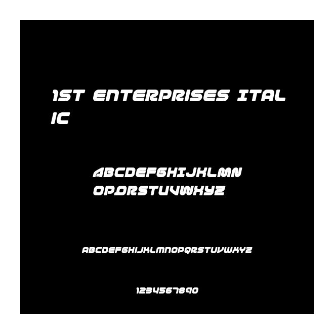 1st Enterprises Italic