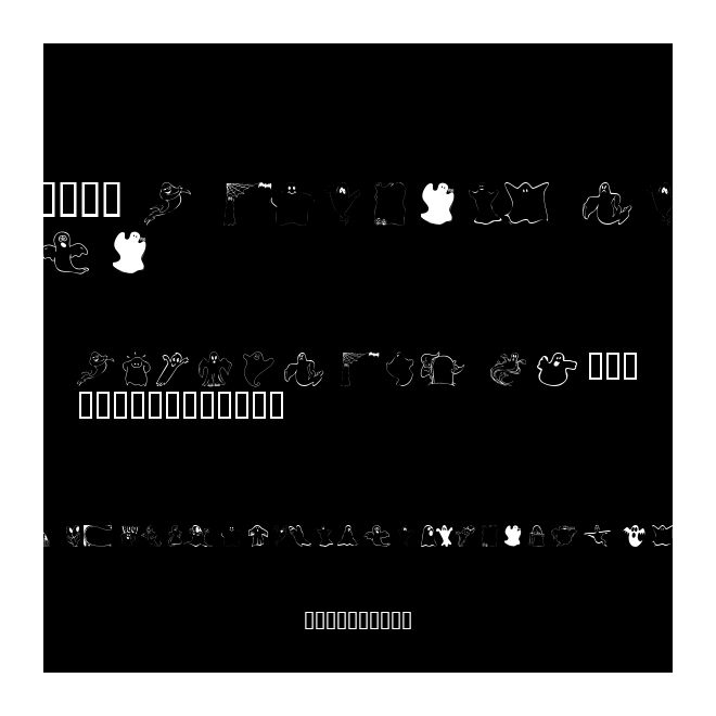 101! A Ghostly Font