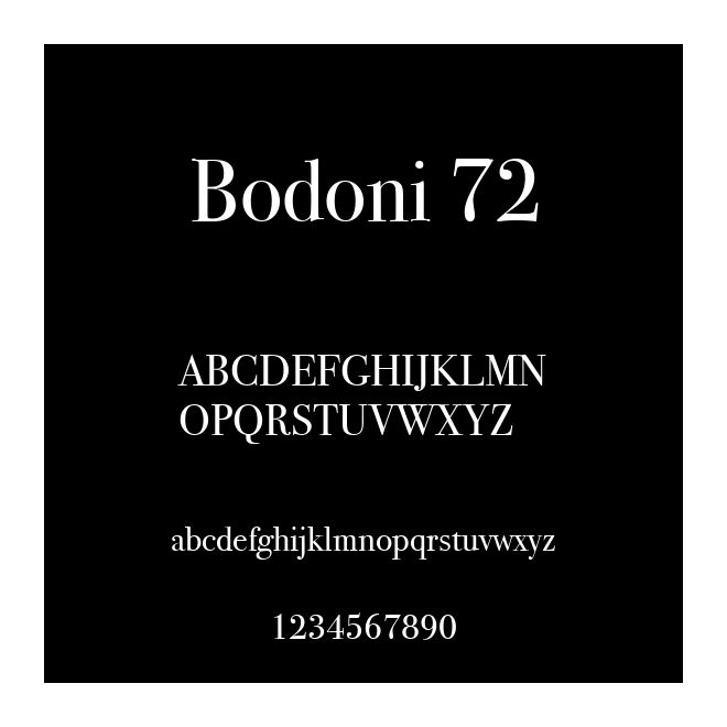Bodoni 72