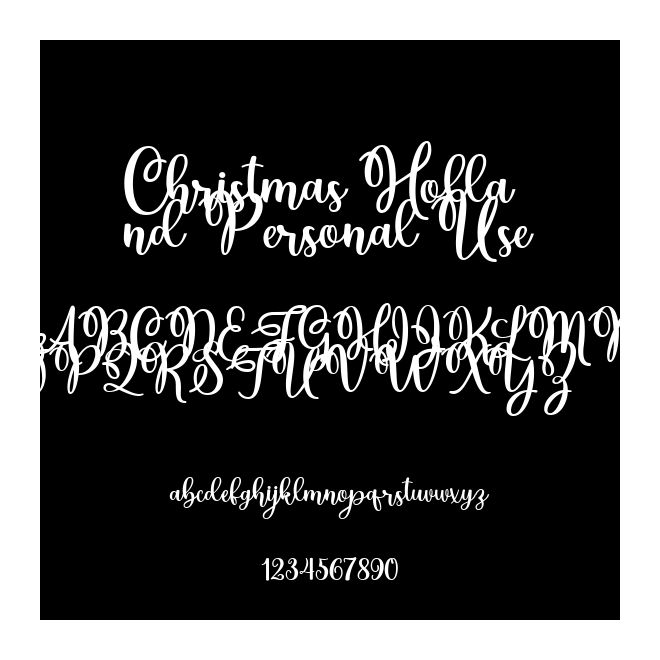 Christmas Holland Personal Use