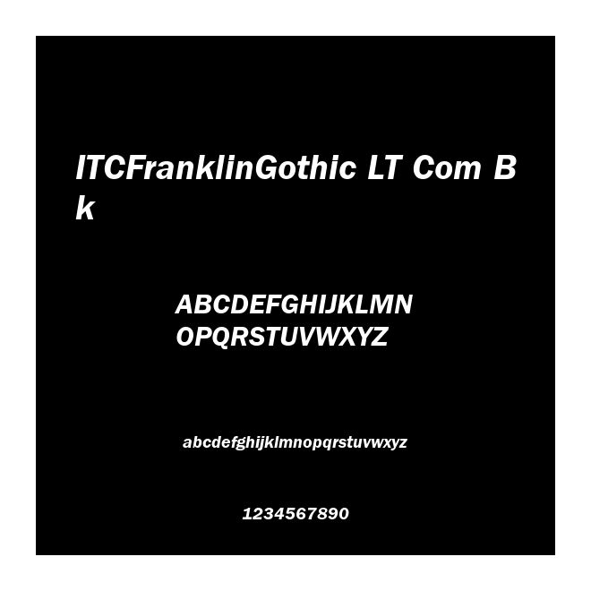ITCFranklinGothic LT Com Bk