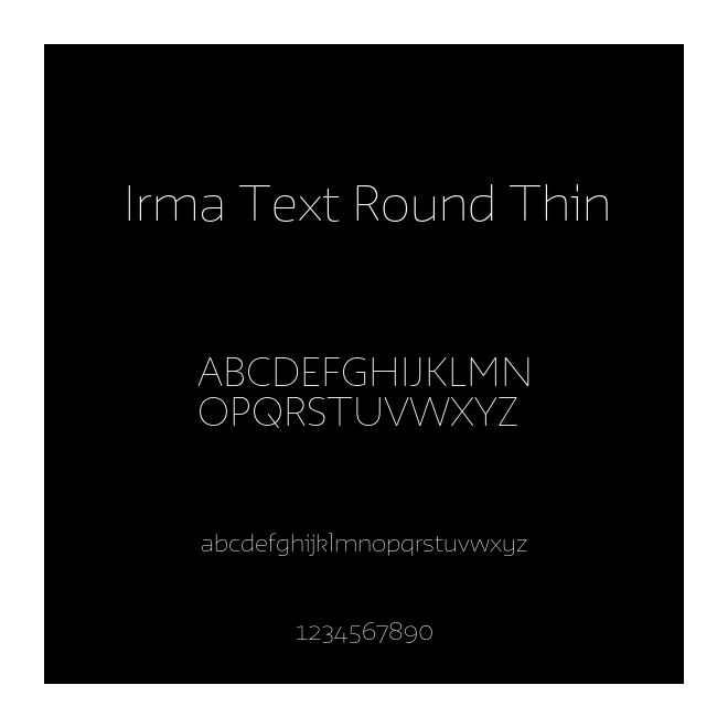 Irma Text Round Thin