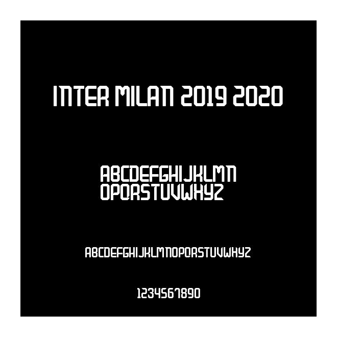 Inter Milan 2019 2020
