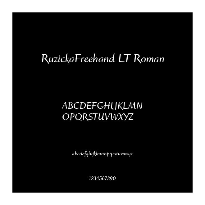 RuzickaFreehand LT Roman