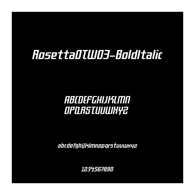 RosettaOTW03-BoldItalic