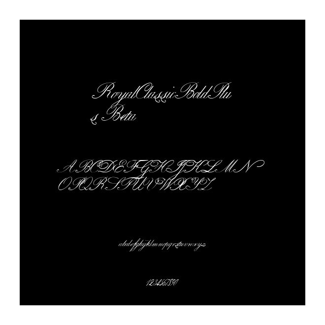 RoyalClassicBoldPlus Beta