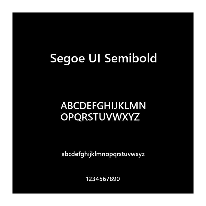 Segoe UI Semibold