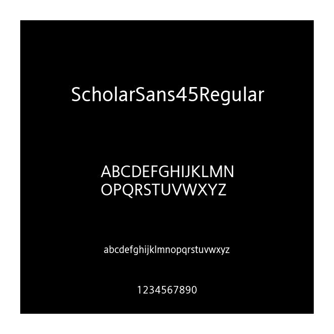 ScholarSans45Regular