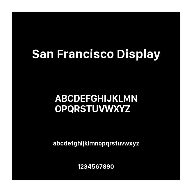 San Francisco Display