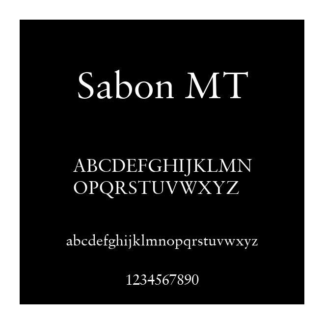 Sabon MT