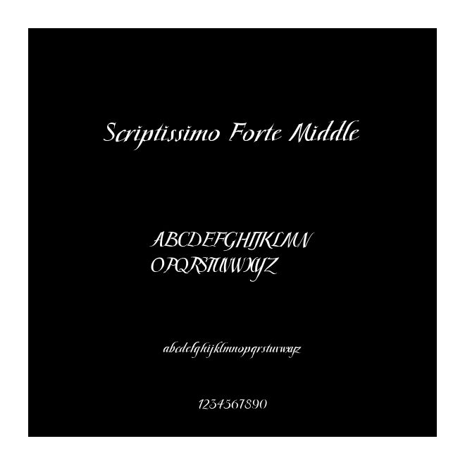 Scriptissimo Forte Middle