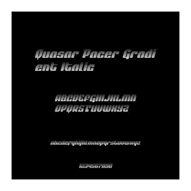 Quasar Pacer Gradient Italic