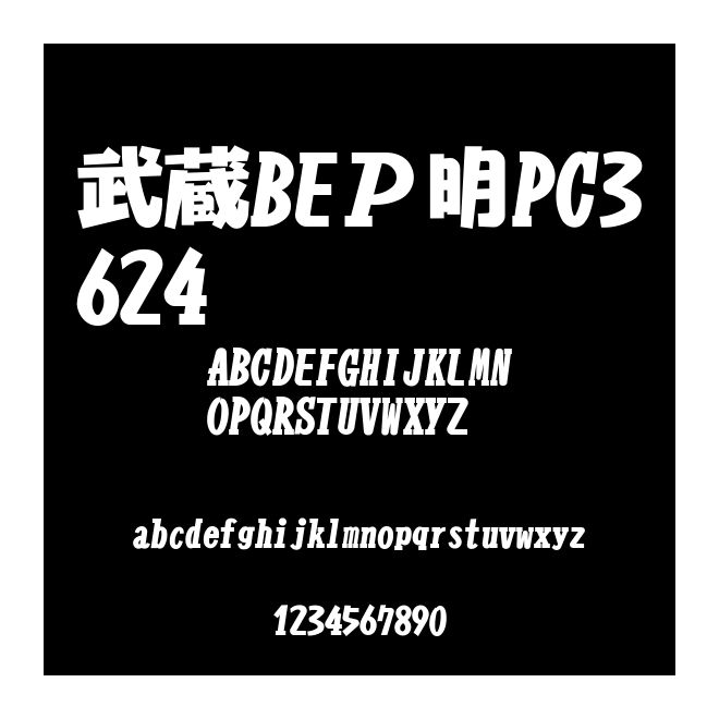 武蔵BEＰ明PC3624