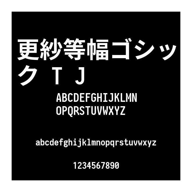 更紗等幅ゴシック T J