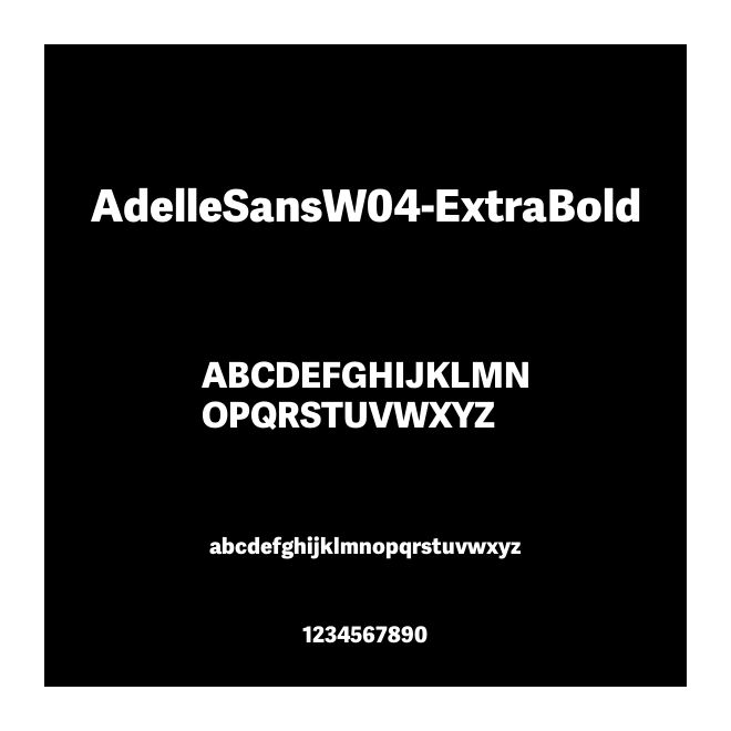 AdelleSansW04-ExtraBold