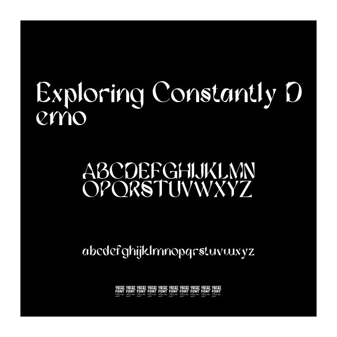 Exploring Constantly Demo
