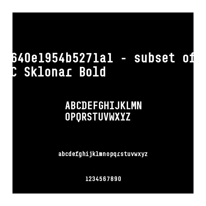 6640e1954b5271a1 - subset of BC Sklonar Bold