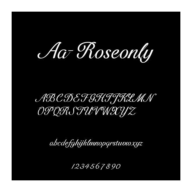 Aa-Roseonly