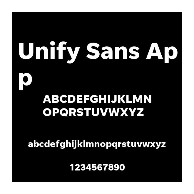 Unify Sans App