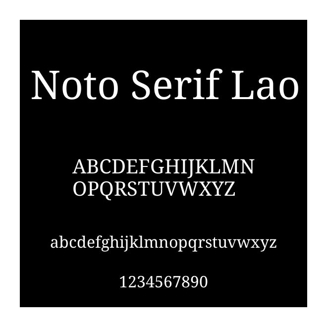 Noto Serif Lao