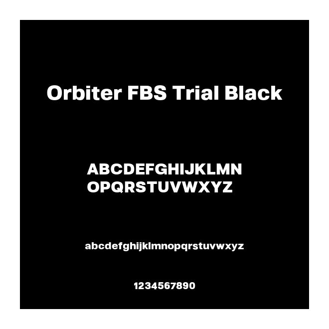 Orbiter FBS Trial Black