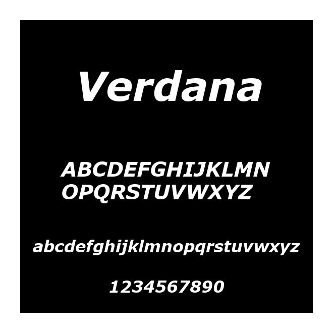 Verdana