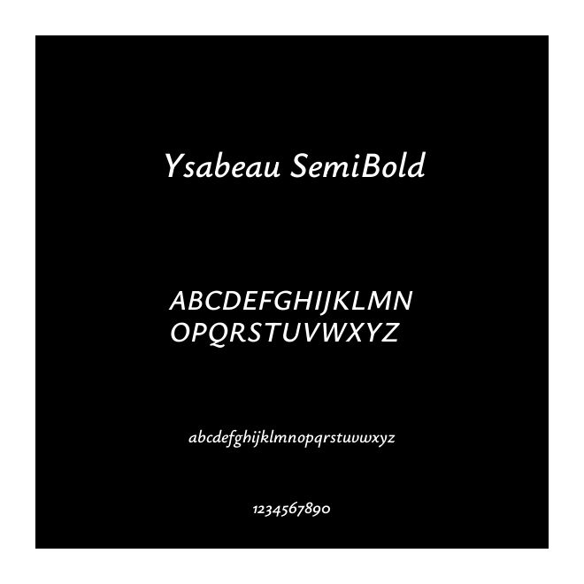 Ysabeau SemiBold