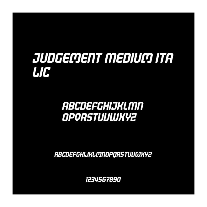 Judgement Medium Italic
