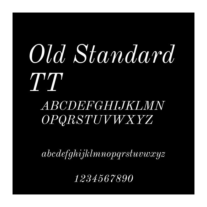 Old Standard TT