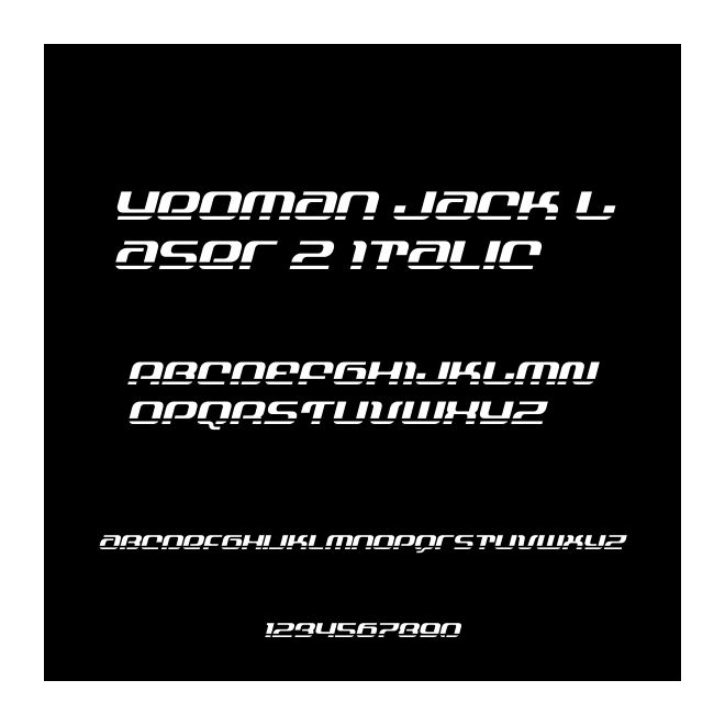 Yeoman Jack Laser 2 Italic
