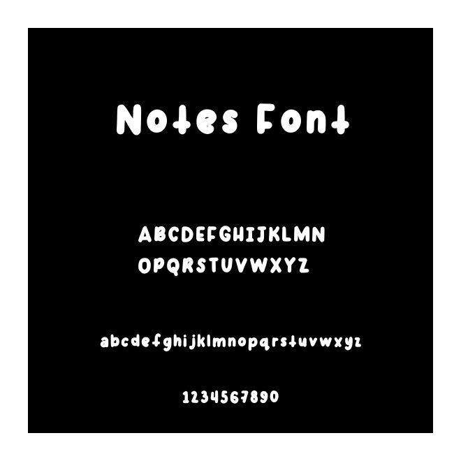 Notes Font