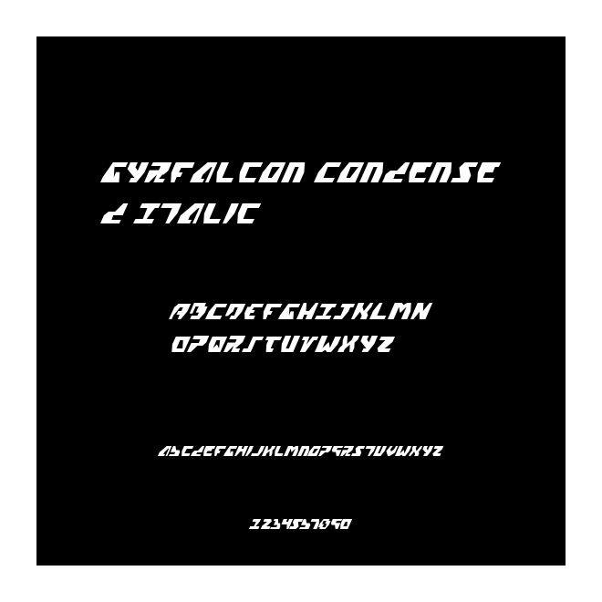Gyrfalcon Condensed Italic