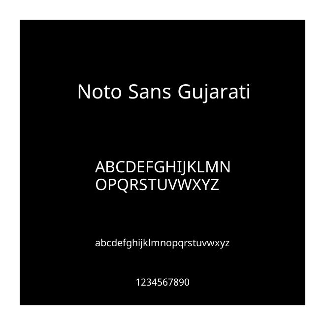 Noto Sans Gujarati