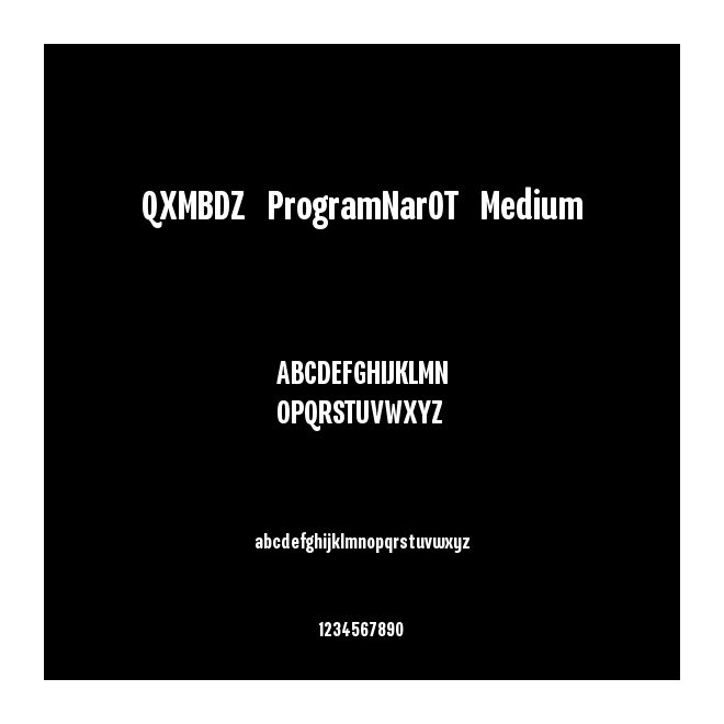QXMBDZ+ProgramNarOT-Medium