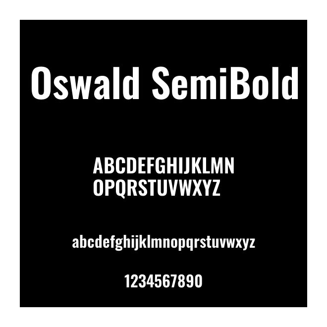 Oswald SemiBold