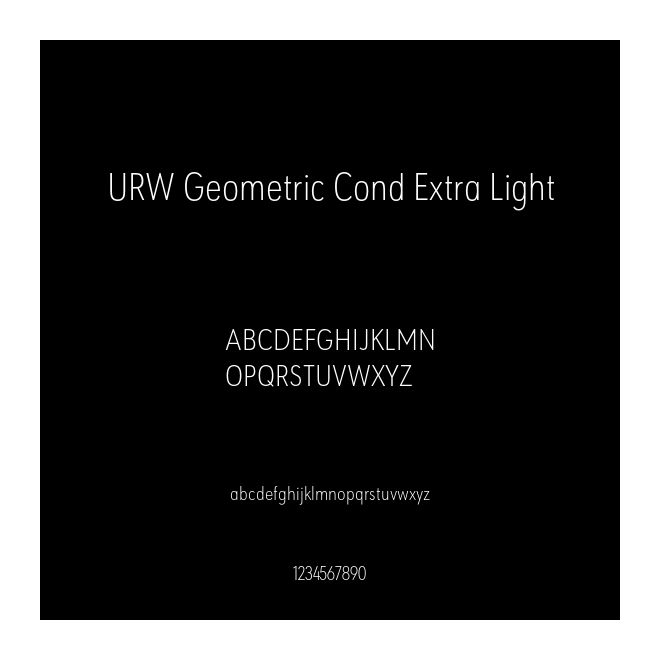 URW Geometric Cond Extra Light