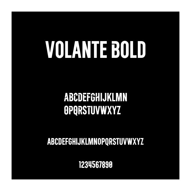 Volante Bold