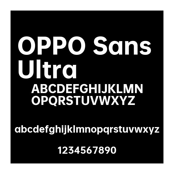 OPPO Sans Ultra