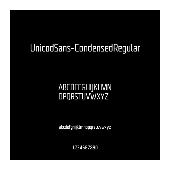 UnicodSans-CondensedRegular