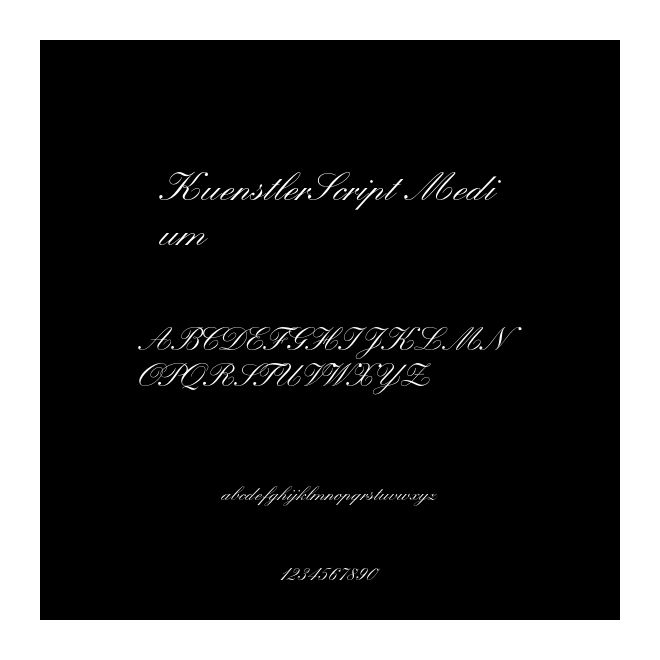 KuenstlerScript Medium