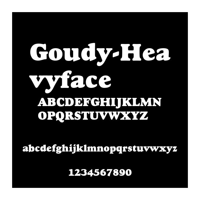 Goudy-Heavyface